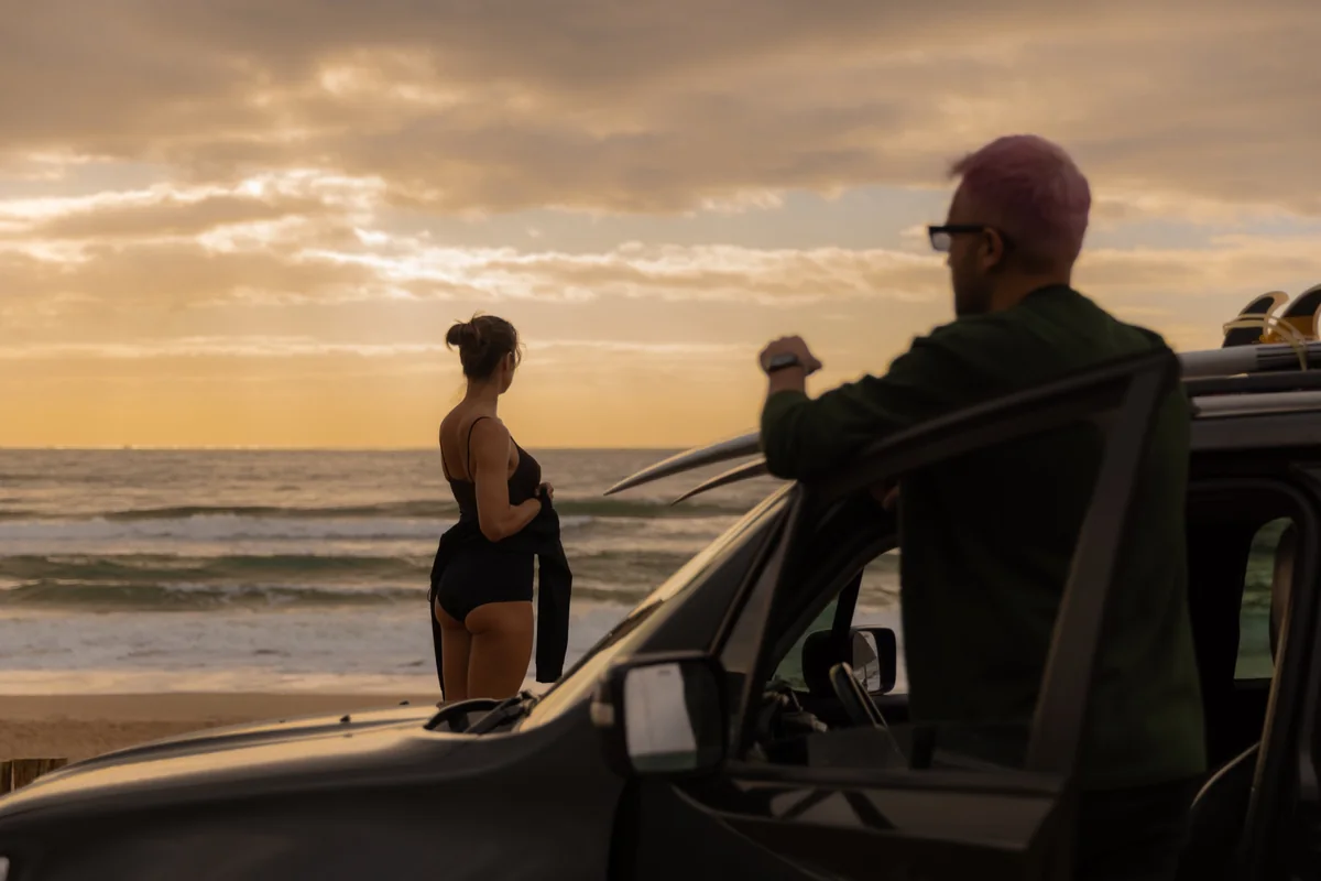 Fim de tarde junto ao mar