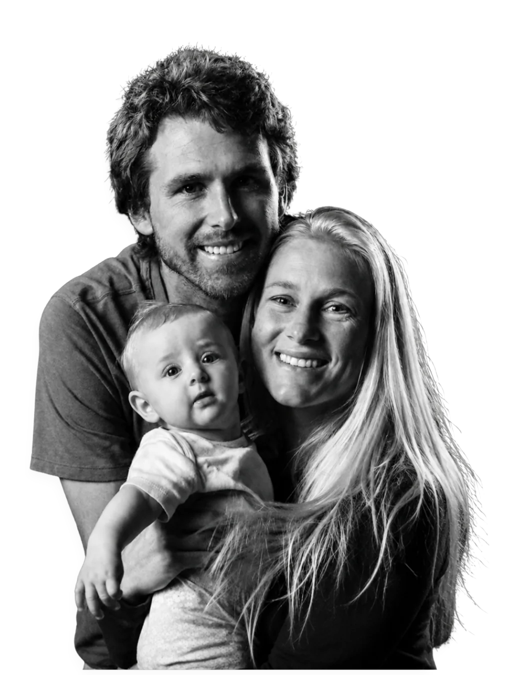 Tati e Jesse com o filho