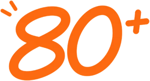 80+